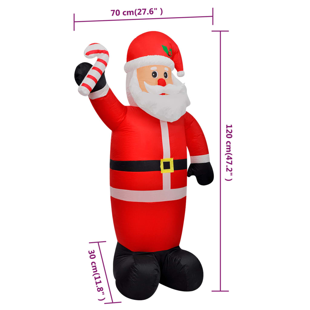 Kerstman Opblaasbaar 120cm - 42% Korting! (Retour)