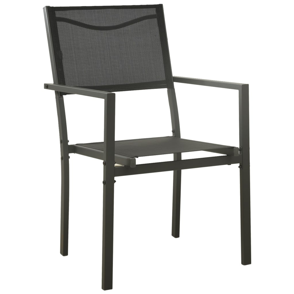 VidaXL Tuinstoelen (2 st.) - Zwart/Antraciet - 42% Korting!