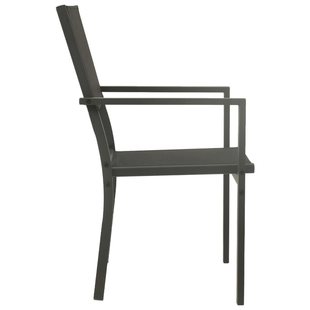 VidaXL Tuinstoelen (2 st.) - Zwart/Antraciet - 42% Korting!