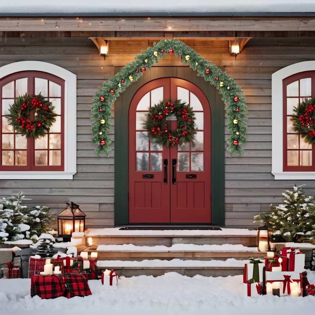 Kerstslinger met LED & Ballen 5m - 42% Korting! (Gebruikssporen)