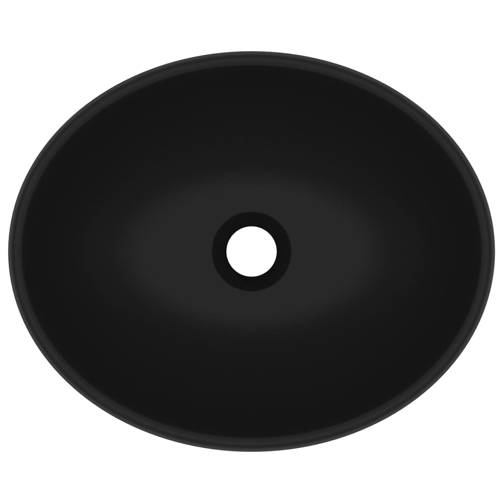 vidaXL Wastafel Mat Zwart 40x33cm - 41% Korting!