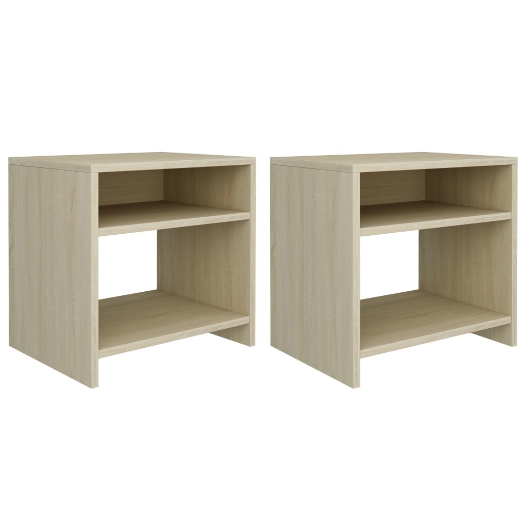 vidaXL Nachtkastjes (2x) Sonoma Eiken - 35% Korting!