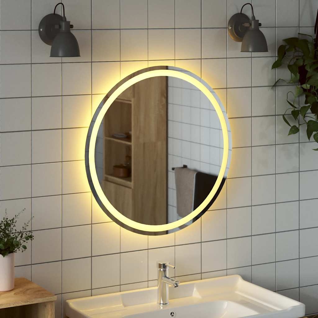 vidaXL LED Badkamerspiegel Rond 70cm - 35% Korting!