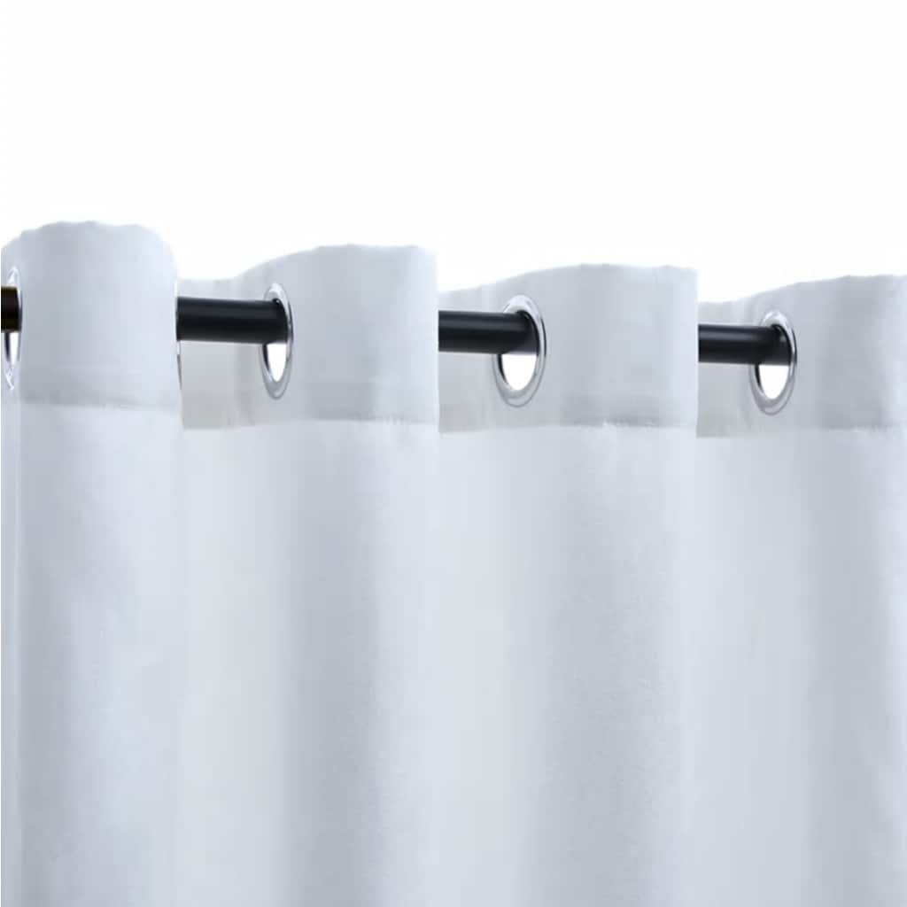 VidaXL Verduisterende Gordijnen Gebroken Wit 140x245cm - 35% Korting!