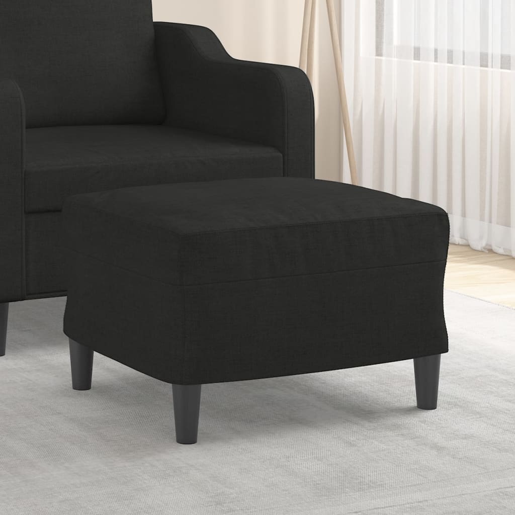 vidaXL Voetenbank Zwart - 60x50x41cm - 35% Korting!