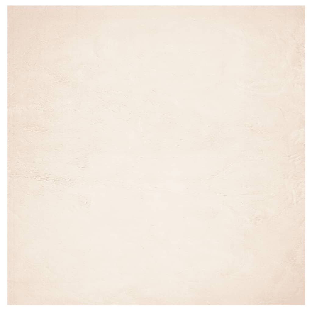 vidaXL HUARTE Vloerkleed 120x120 Beige - 35% Korting!