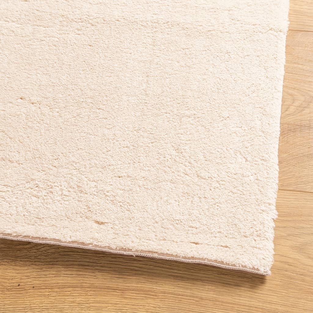 vidaXL HUARTE Vloerkleed 120x120 Beige - 35% Korting!