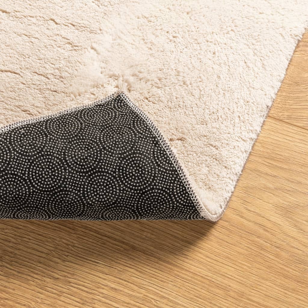 vidaXL HUARTE Vloerkleed 120x120 Beige - 35% Korting!