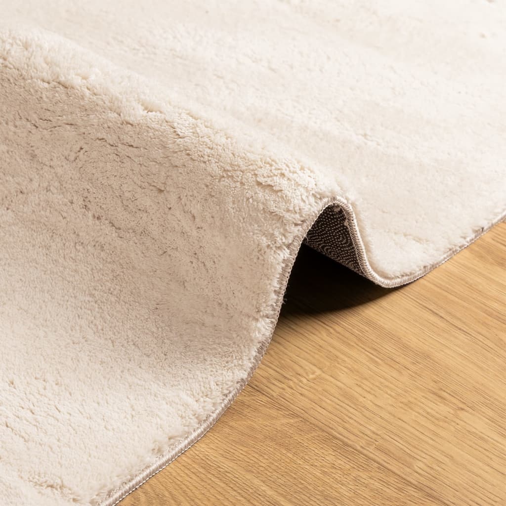 vidaXL HUARTE Vloerkleed 120x120 Beige - 35% Korting!