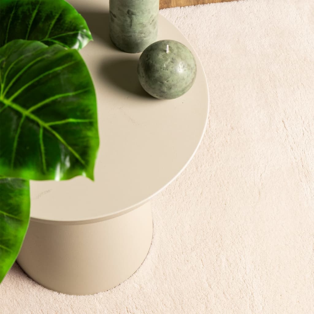vidaXL HUARTE Vloerkleed 120x120 Beige - 35% Korting!