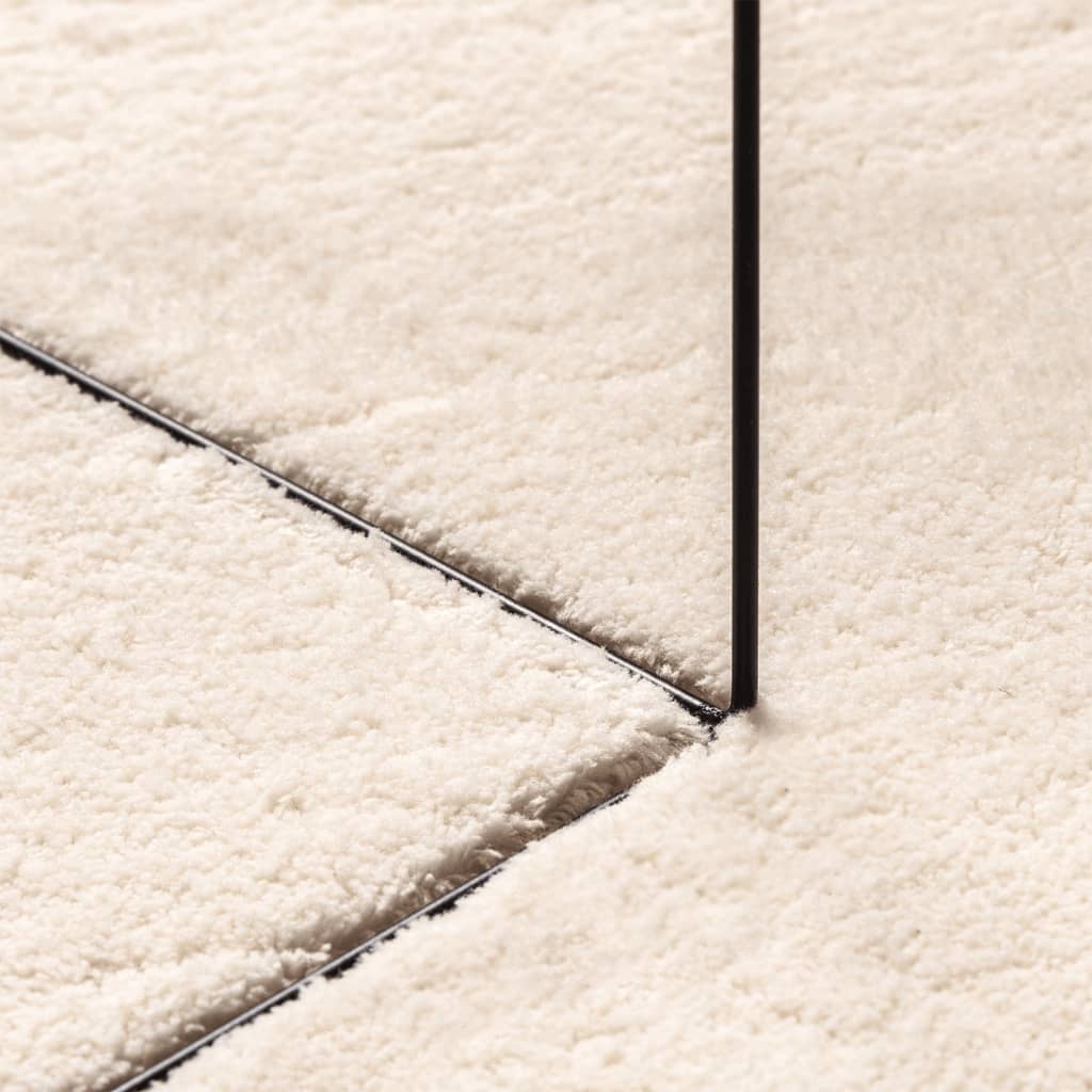 vidaXL HUARTE Vloerkleed 120x120 Beige - 35% Korting!