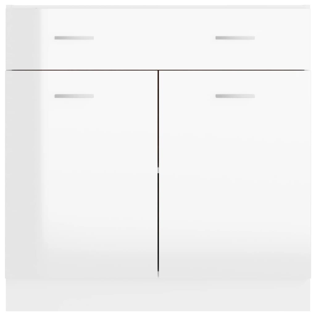 VidaXL Onderkast Lyon Wit Hoogglans - 80cm - 47% Korting!