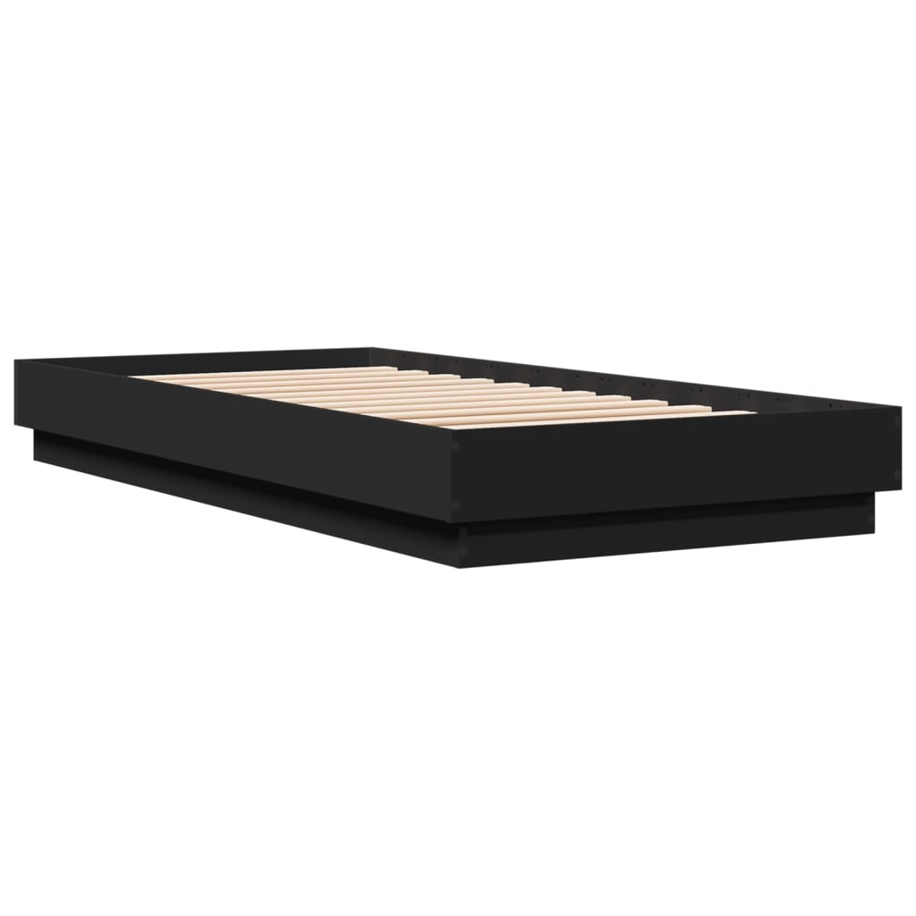 Zwart Bedframe 90x200cm - Zo Goed Als Nieuw! 35% Korting