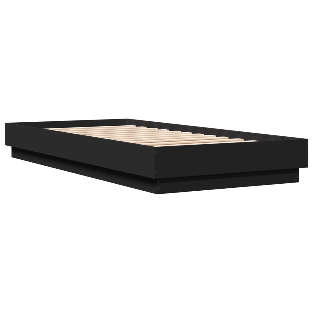 Zwart Bedframe 90x200cm - Zo Goed Als Nieuw! 35% Korting