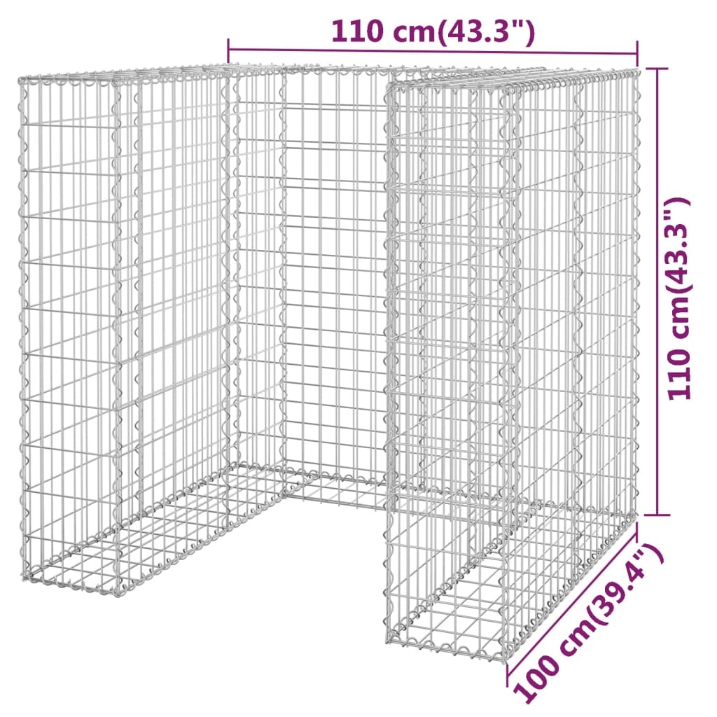 Schanskorf Container Omheining 110cm - 35% Korting!