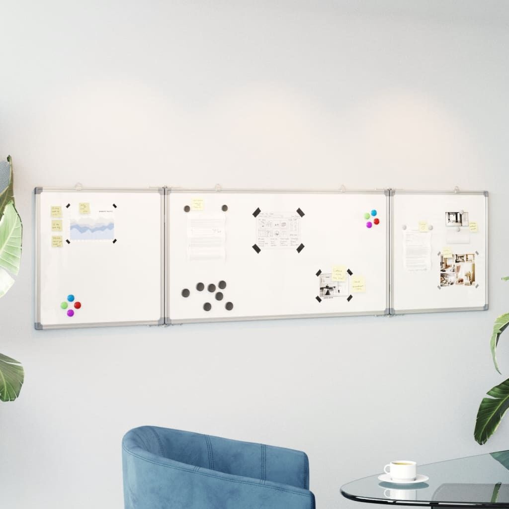 vidaXL Magnetisch Inklapbaar Whiteboard 200cm - 35% Korting!