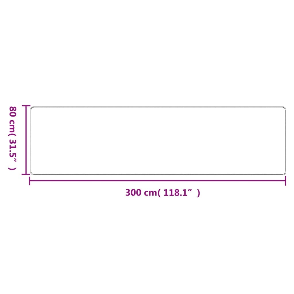vidaXL Tapijtloper Sisal-look Zand 80x300cm -53%!