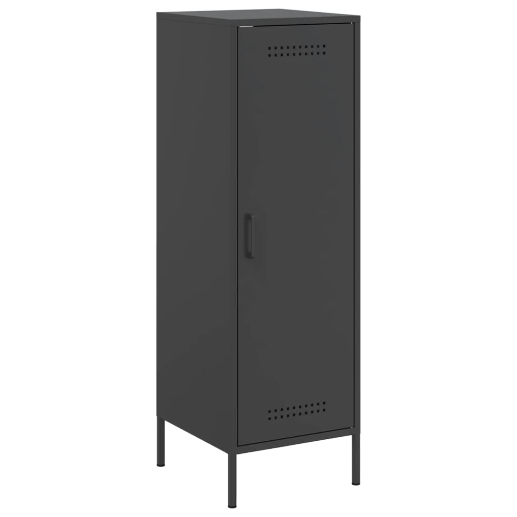 vidaXL Hoge Kast Zwart Staal - 50% Korting! (Lichte Schade)