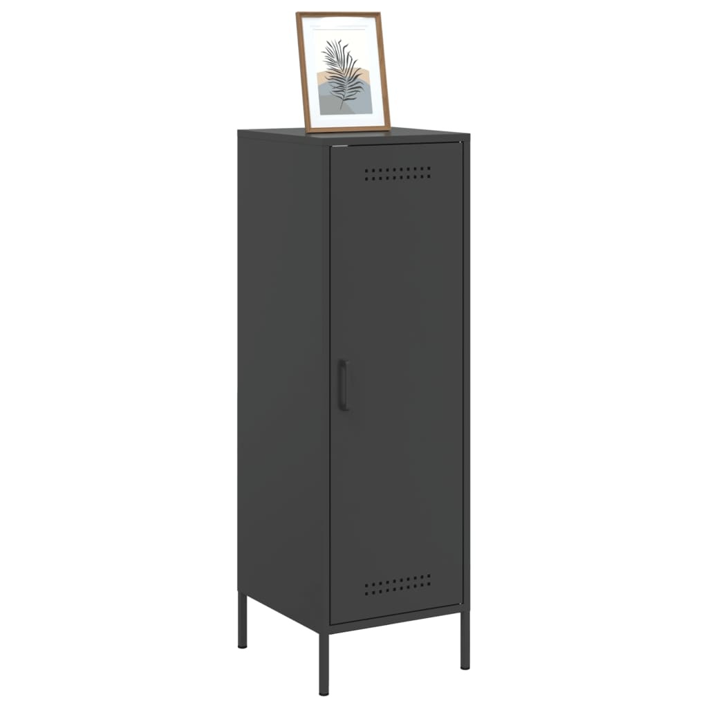 vidaXL Hoge Kast Zwart Staal - 50% Korting! (Lichte Schade)