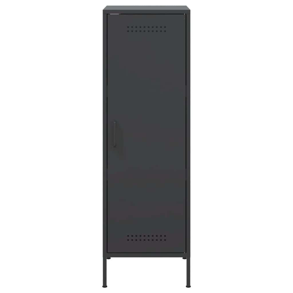 vidaXL Hoge Kast Zwart Staal - 50% Korting! (Lichte Schade)