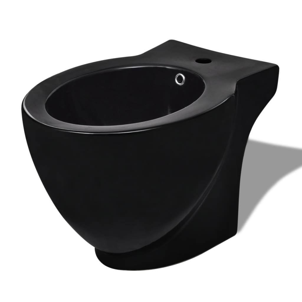 Zwarte Keramische Bidet - Staand Model - 35% Korting!
