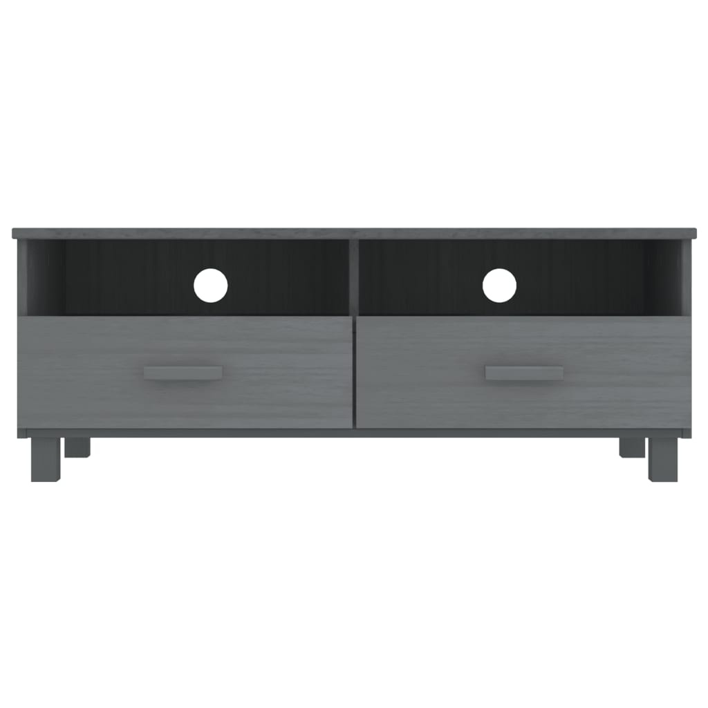 vidaXL Tv-meubel Grenen Donkergrijs 106cm - 35% Korting!
