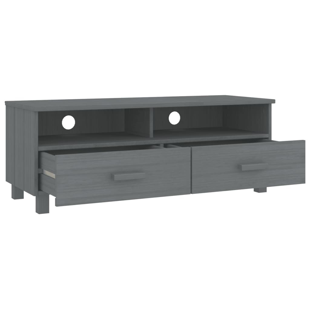 vidaXL Tv-meubel Grenen Donkergrijs 106cm - 35% Korting!