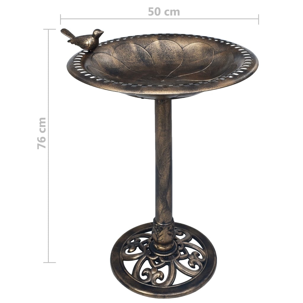 VidaXL Vogelbad Bronskleurig - 35% Korting!