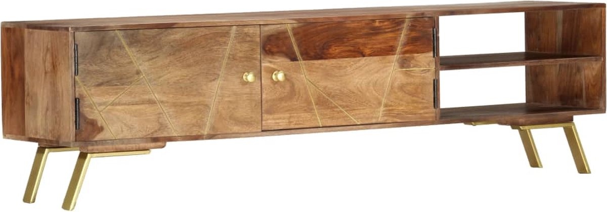vidaXL Tv-meubel Sheesham 140cm - Retourdeal! 57% Korting