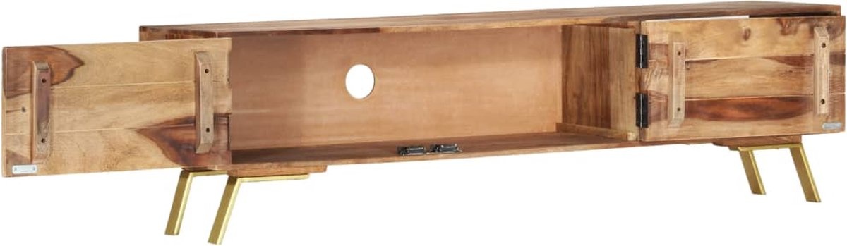 vidaXL Tv-meubel Sheesham 140cm - Retourdeal! 57% Korting