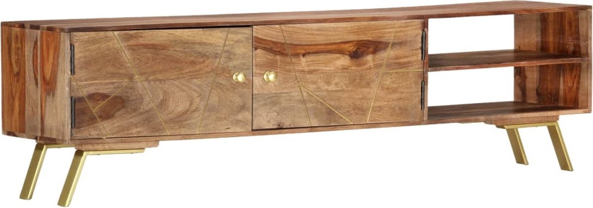 vidaXL Tv-meubel Sheesham 140cm - Retourdeal! 57% Korting