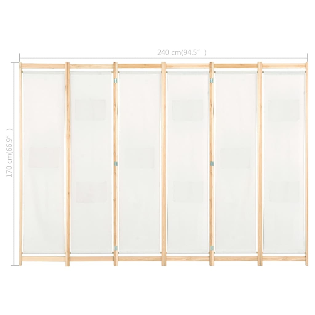 Kamerscherm Crème 240cm - Zo Goed Als Nieuw! 35% Korting