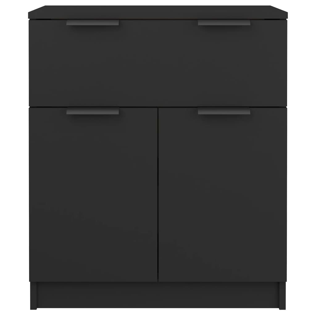 Dressoir Zwart Hout 60cm - Retourdeal! 59% Korting