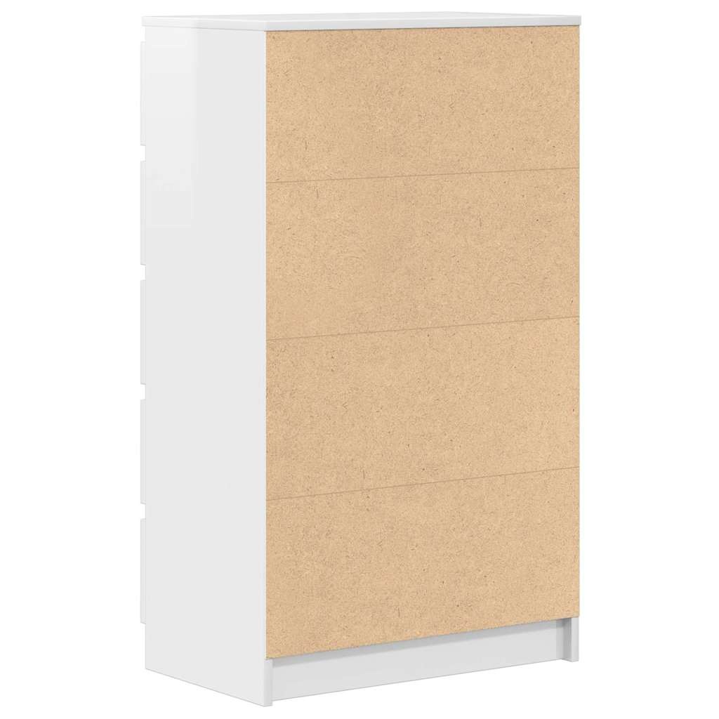 VidaXL Ladekast Hoogglans Wit - 60x36x103cm - 35% Korting!