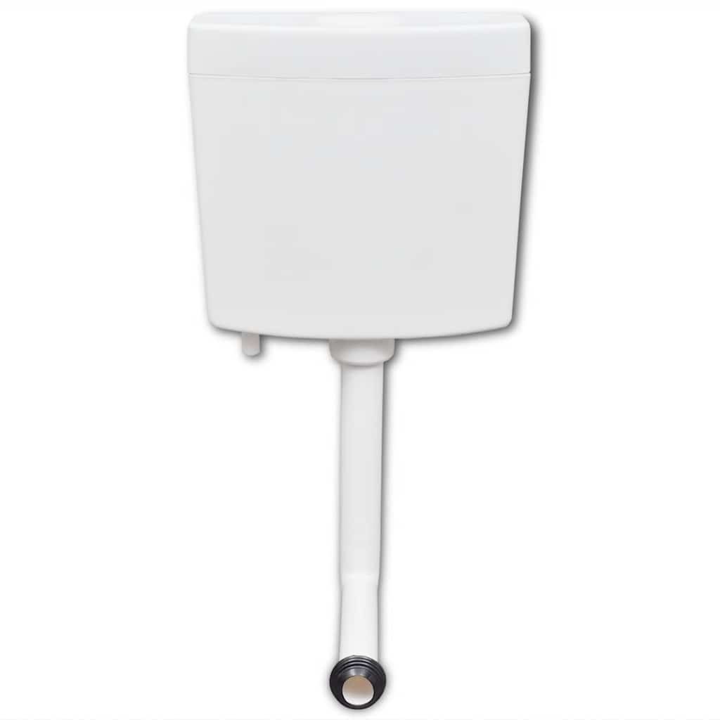 vidaXL Toiletstortbak 3/6L Wit - 35% Korting!