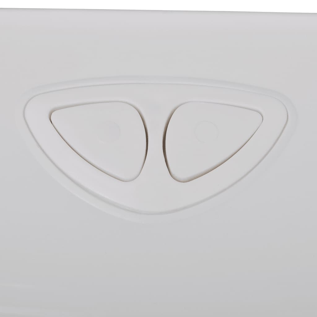 vidaXL Toiletstortbak 3/6L Wit - 35% Korting!