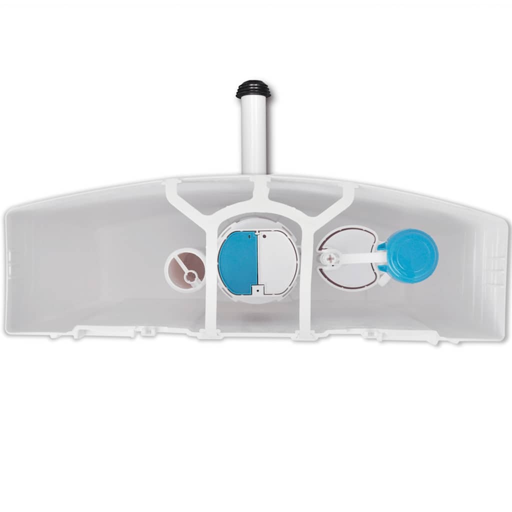 vidaXL Toiletstortbak 3/6L Wit - 35% Korting!