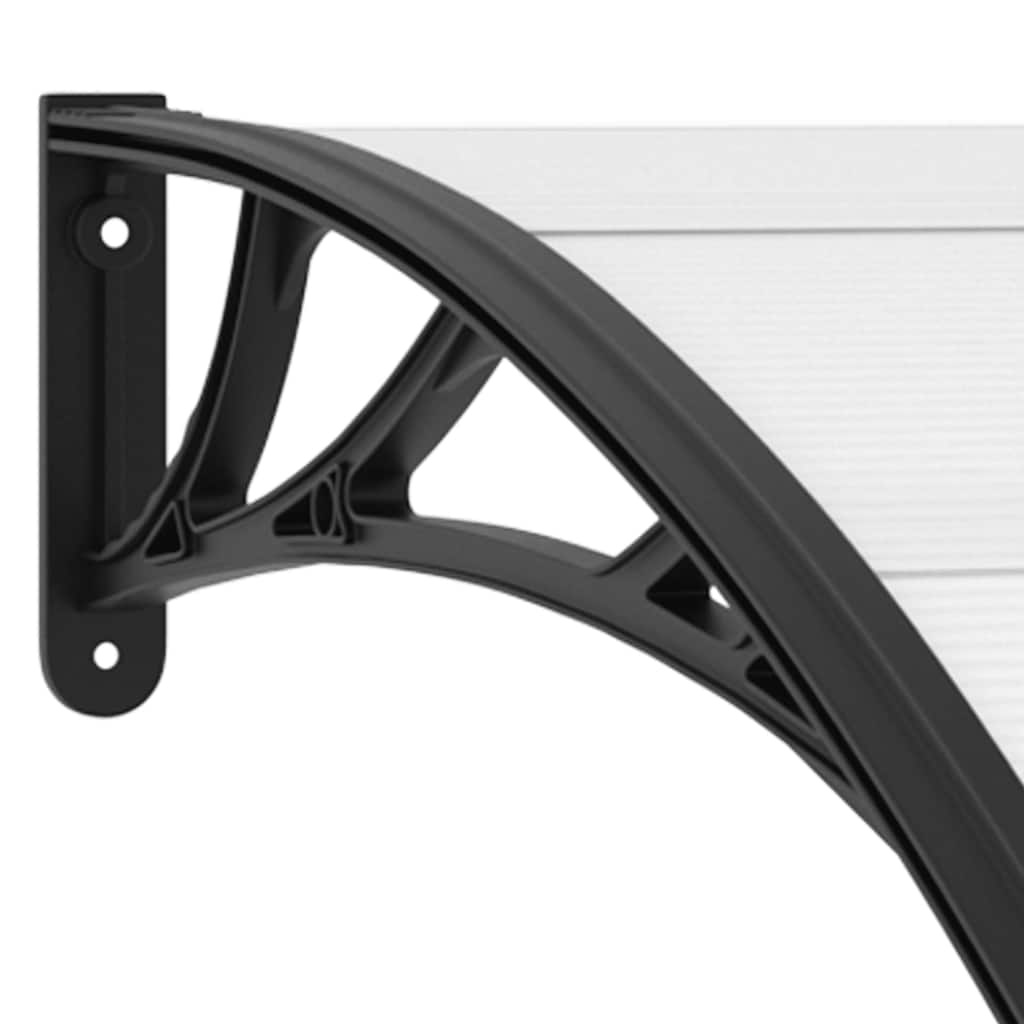 VidaXL Deurluifel 240x75cm Zwart/Transparant - 35% Korting!