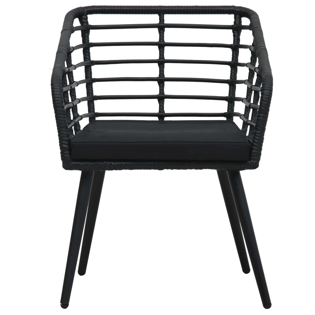 VidaXL Tuinstoelen (2 st) Zwart Rattan + Kussens -35%