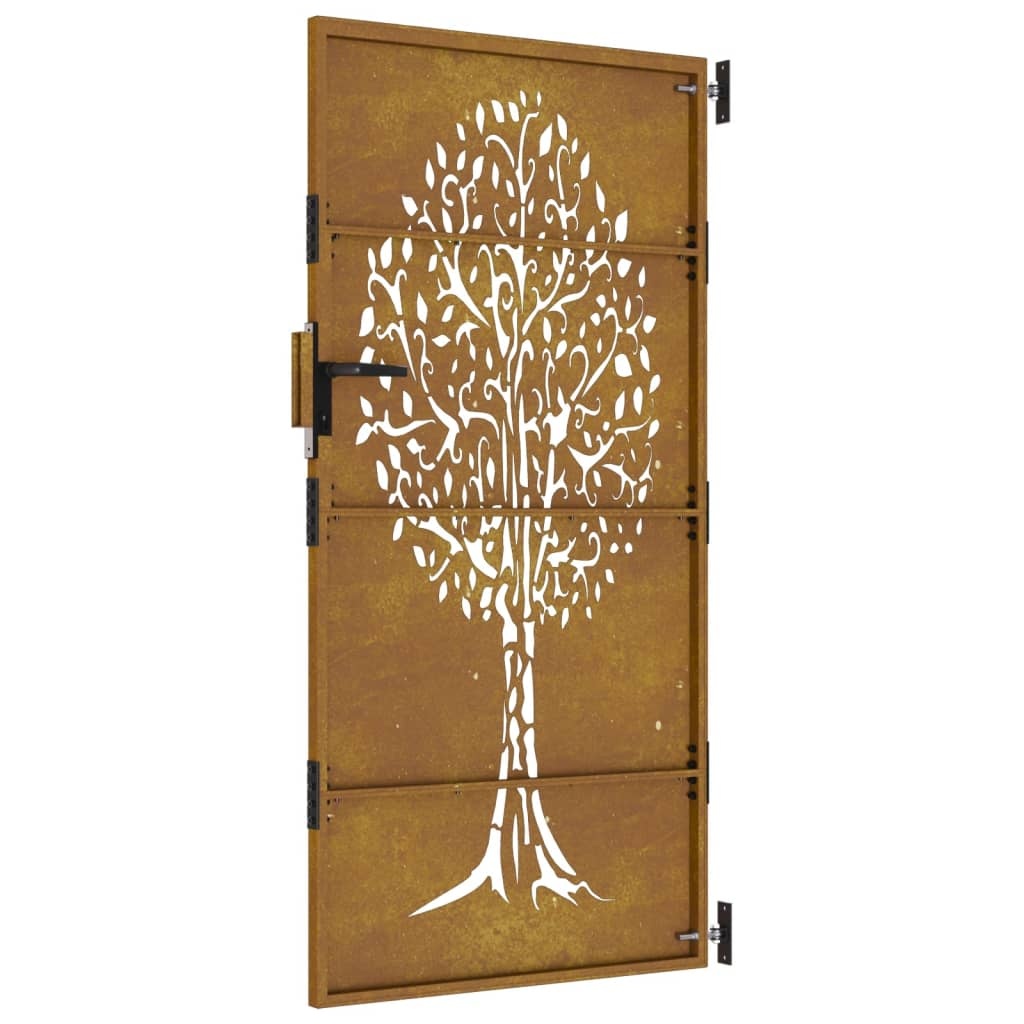 vidaXL Cortenstaal Poort 85x200cm Boomdesign - 35% Korting!