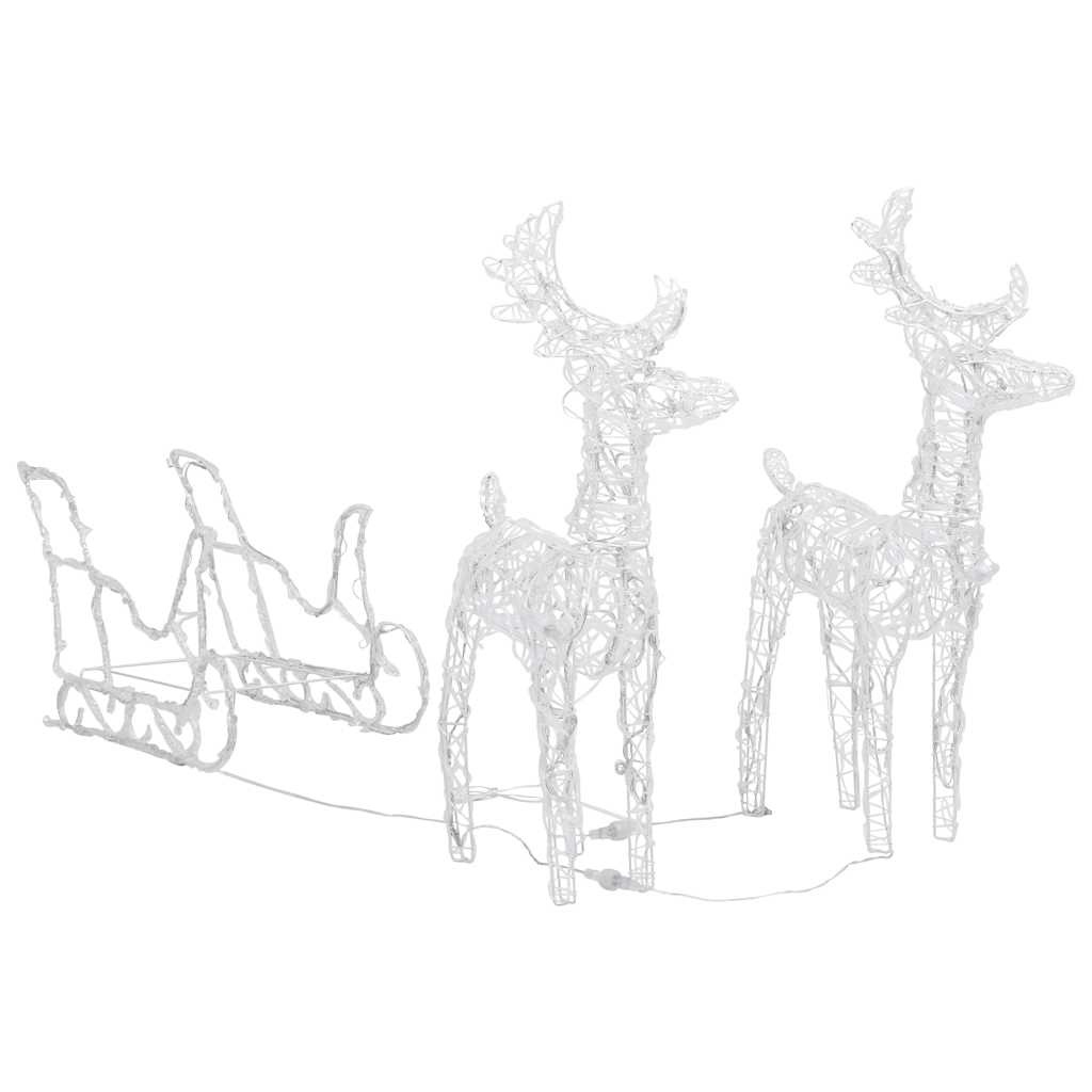 Kerst Rendier & Slee Decoratie 130cm - 35% Korting!