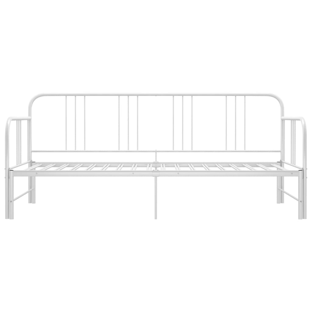 vidaXL Uittrekbare Slaapbank Wit 90x200 cm - 35% Korting!