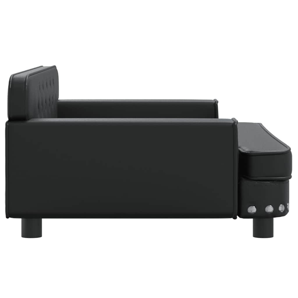 vidaXL Hondenmand Kunstleer Zwart 90x53cm - 35% Korting!