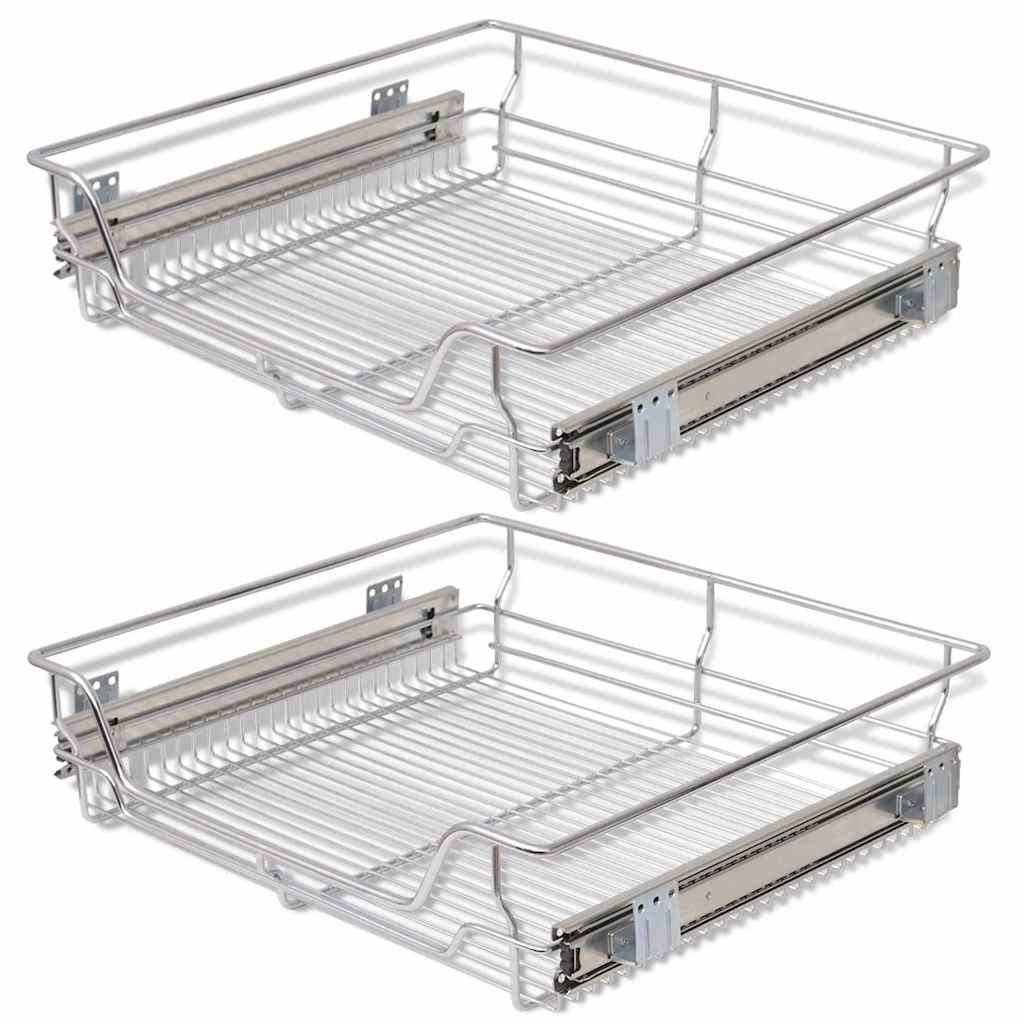 VidaXL Draadmanden 60cm (2 stuks) - 41% Korting!