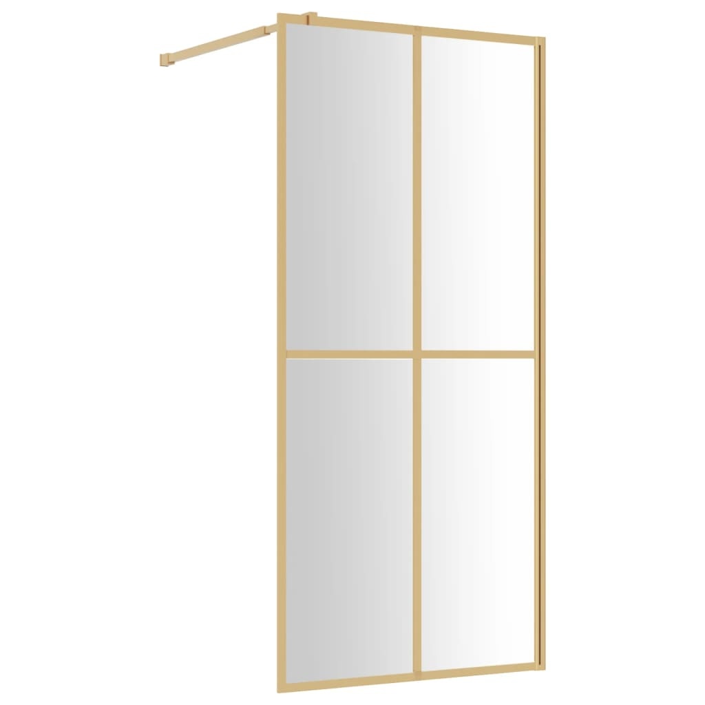Inloopdouchewand 90x195cm Goud - 42% Korting!