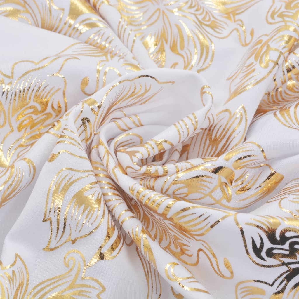VidaXL Stoelhoezen (6 st) Wit/Goud - 47% Korting!