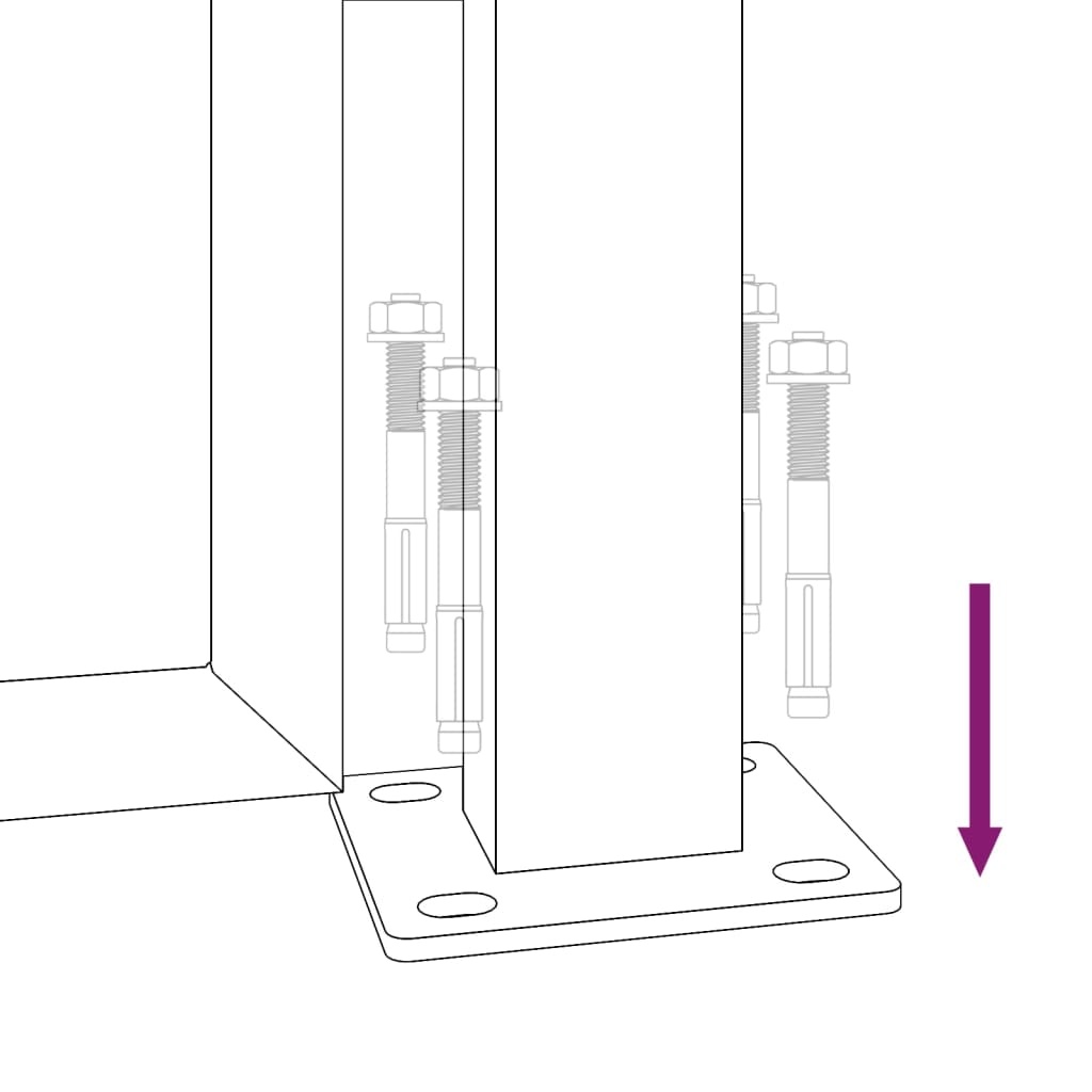 vidaXL Poort 105x155cm Antraciet - 41% Korting!