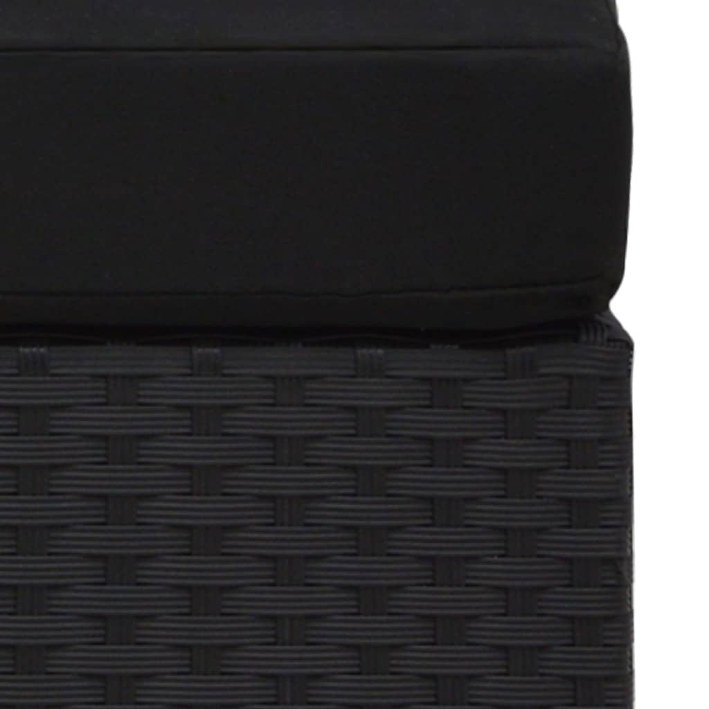 vidaXL Tweezits Rattan Bank Zwart - 35% Korting!