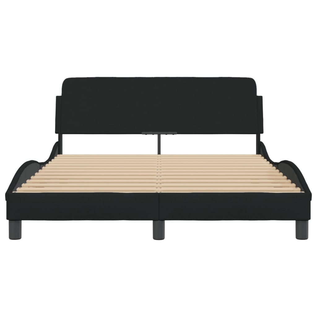 VidaXL Bedframe 140x190 Zwart - Topdeal! 42% Korting