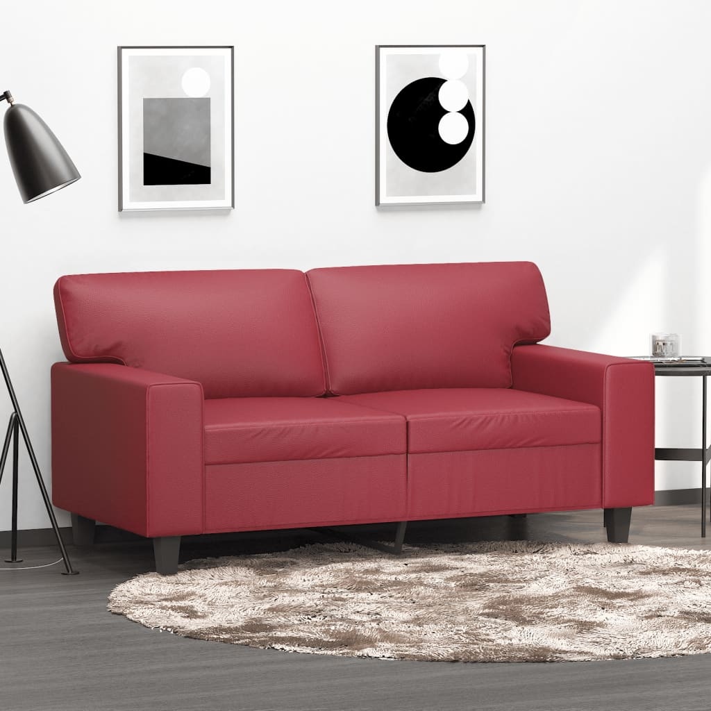 vidaXL Tweezitsbank Wijnrood - 60% Korting! Krasje, Topdeal!